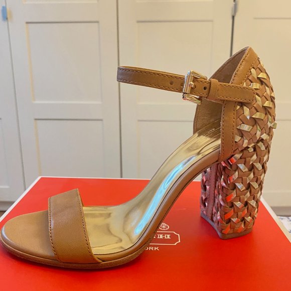 COACH Terri Veg Calf Formal Block Heel 7.5M - Picture 5 of 13